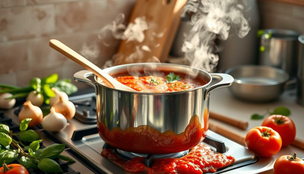 How to make pasta sauce thick without cheese?