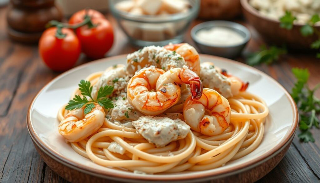 chicken and shrimp alfredo recipe