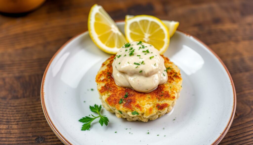 Delicious crab cake remoulade