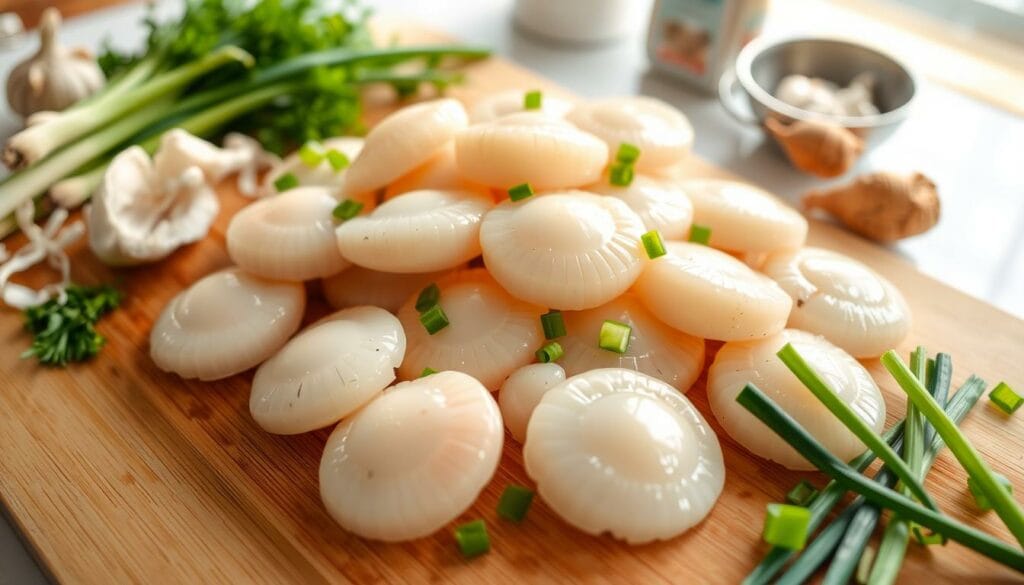 Preparing Scallops