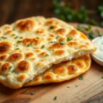 baked cottage cheese flatbread