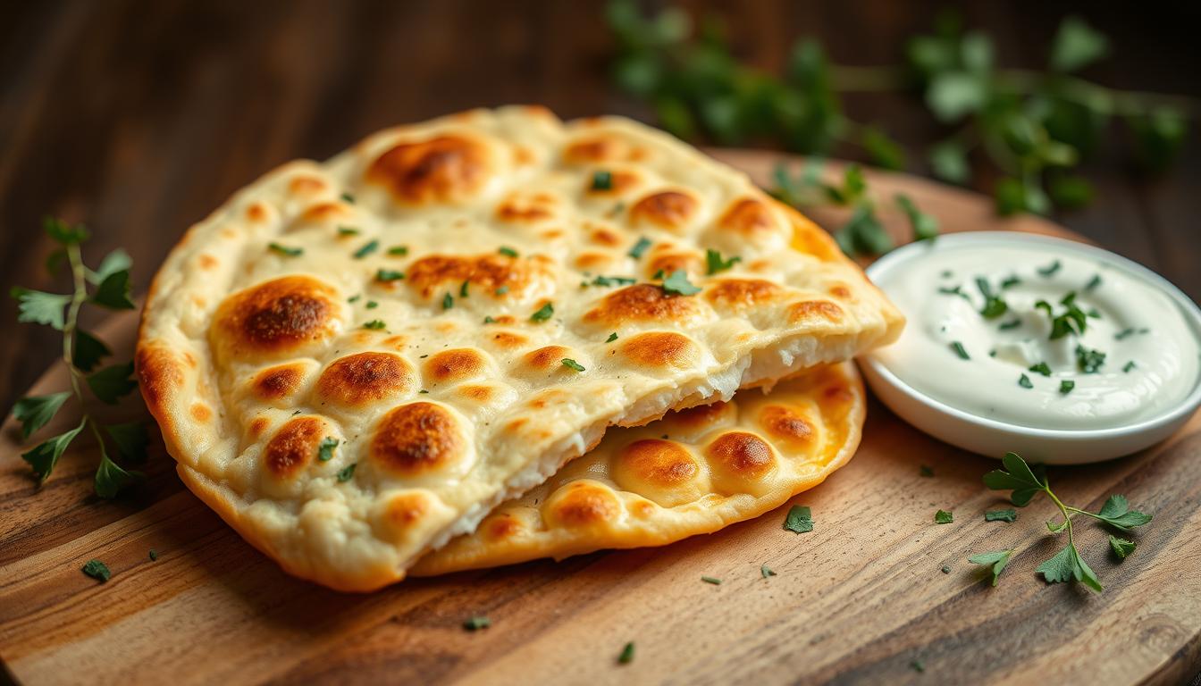 baked cottage cheese flatbread