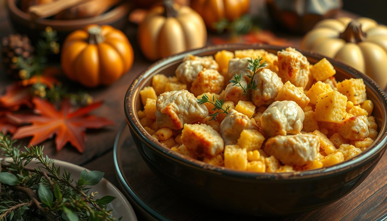 cornbread dressing with chicken