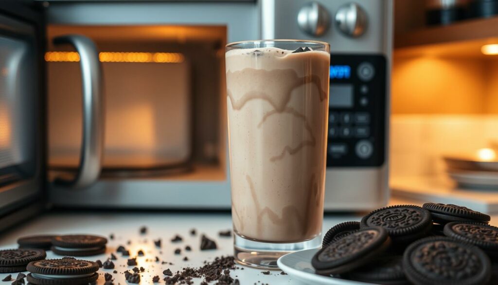 oreo milk microwave