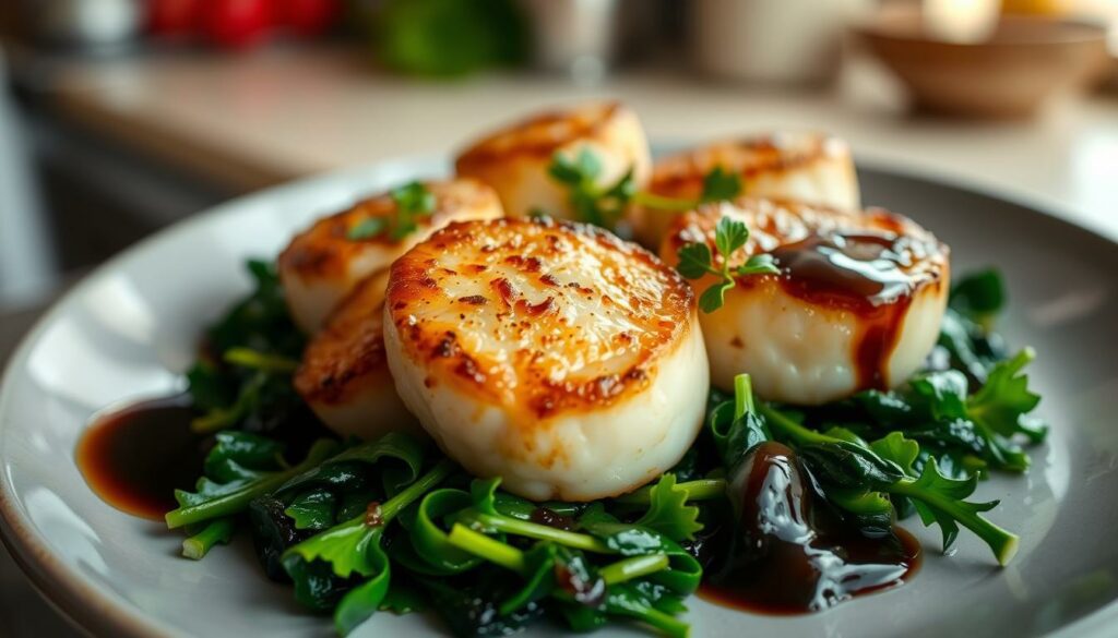 pan-seared scallops