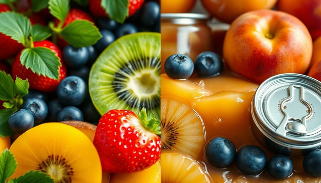 Canned vs Fresh Fruit