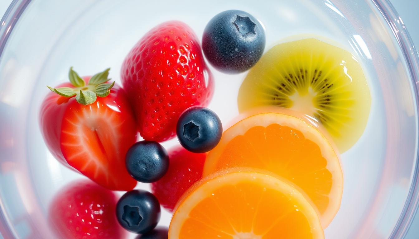 What fruit can be used in gelatin?