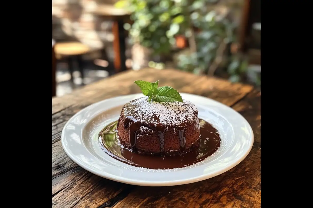 Gooey Lava Cake with Molten Chocolate Center