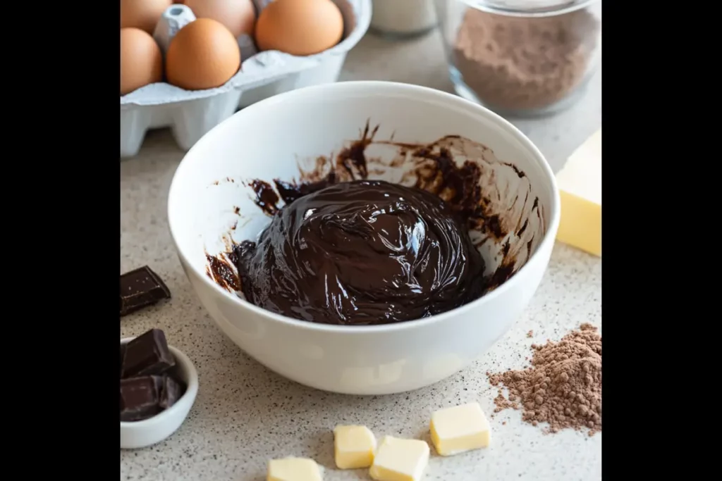 What is the lava in lava cake made of