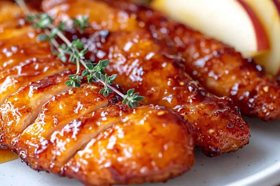 Apple and Honey-Glazed Chicken Tenders Recipe Title