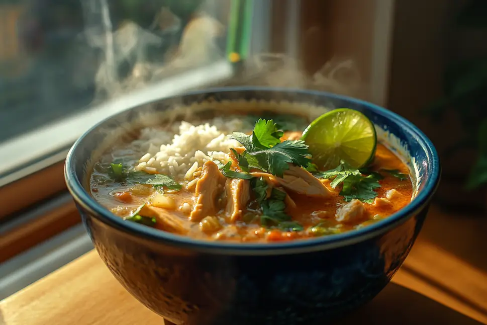 Chopt spicy chicken soup recipe with rice Title