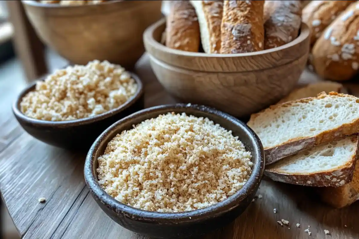 Making bread and crumbs