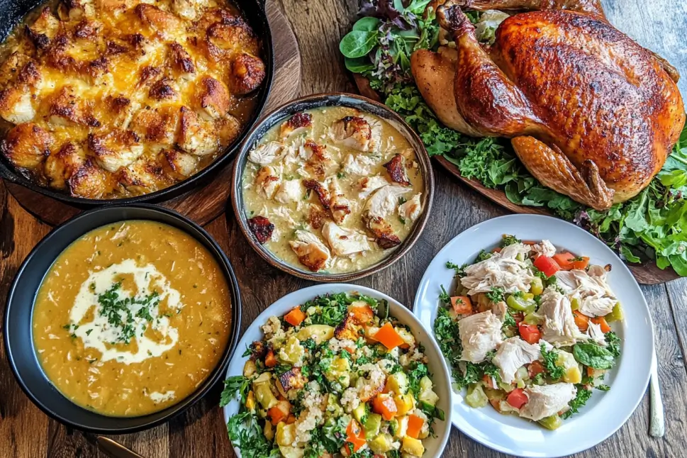 Leftover Rotisserie Chicken Recipes Title